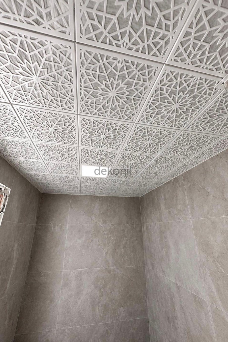 Güneş Clip-in (Klipin) PVC Asma Tavan Kaplama Paneli 30*30 cm