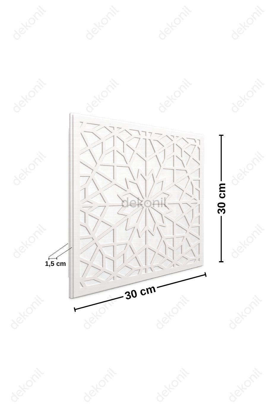 Güneş Clip-in (Klipin) PVC Asma Tavan Kaplama Paneli 30*30 cm