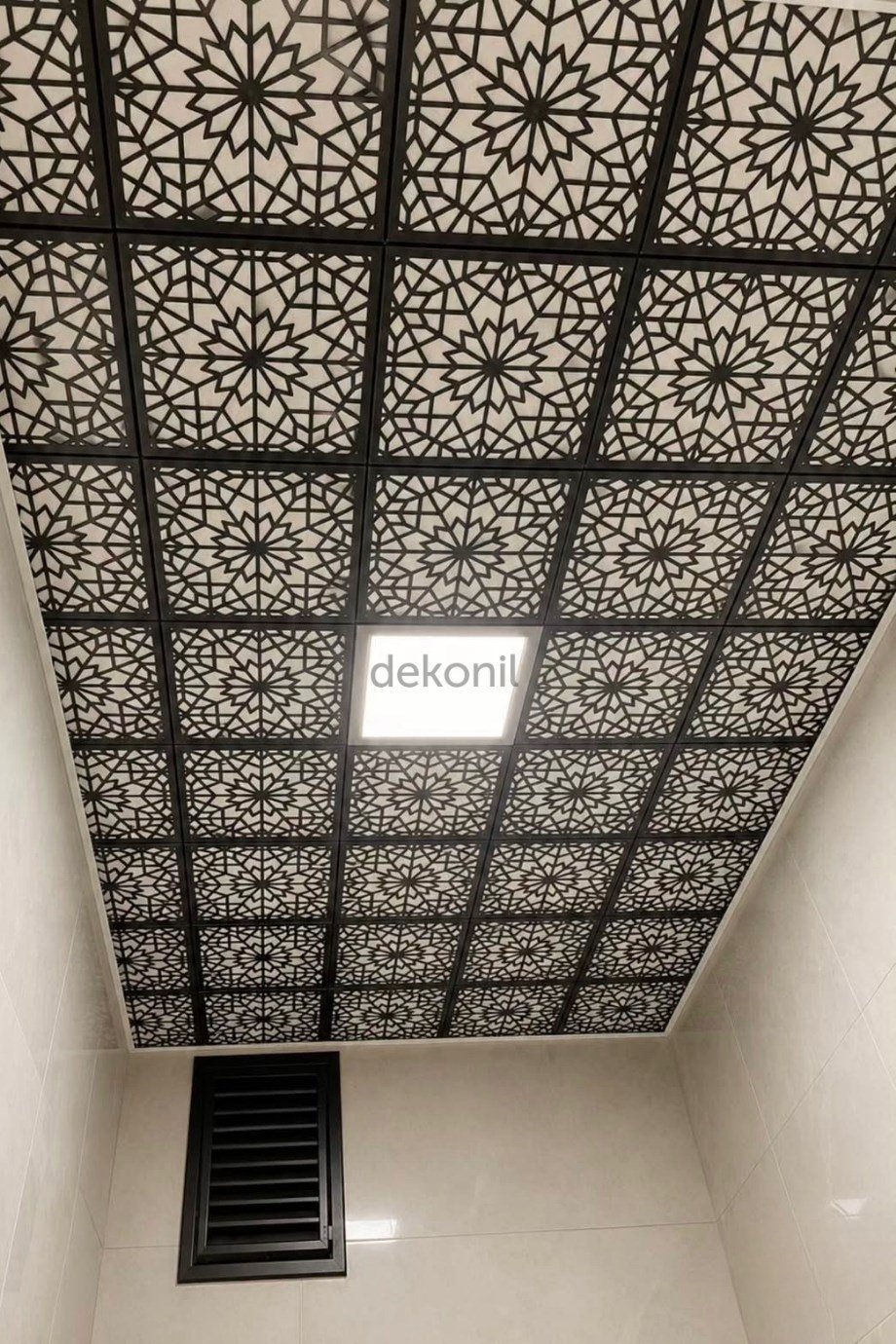 Güneş Clip-in (Klipin) PVC Asma Tavan Kaplama Paneli 30*30 cm