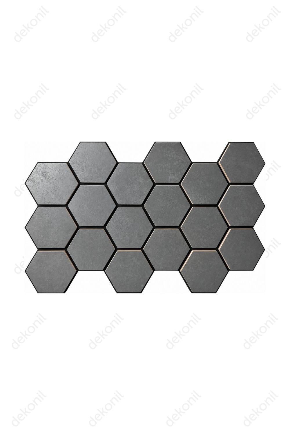 Hexagon Akustik Altıgen Deniz Kabuğu Duvar Paneli 89*57*1,6 cm