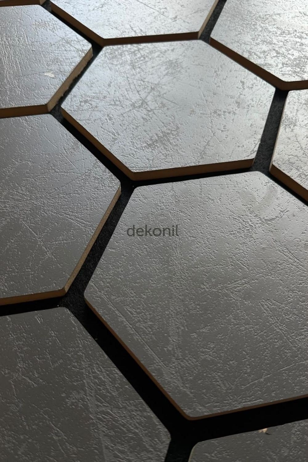 Hexagon Akustik Altıgen Deniz Kabuğu Duvar Paneli 89*57*1,6 cm