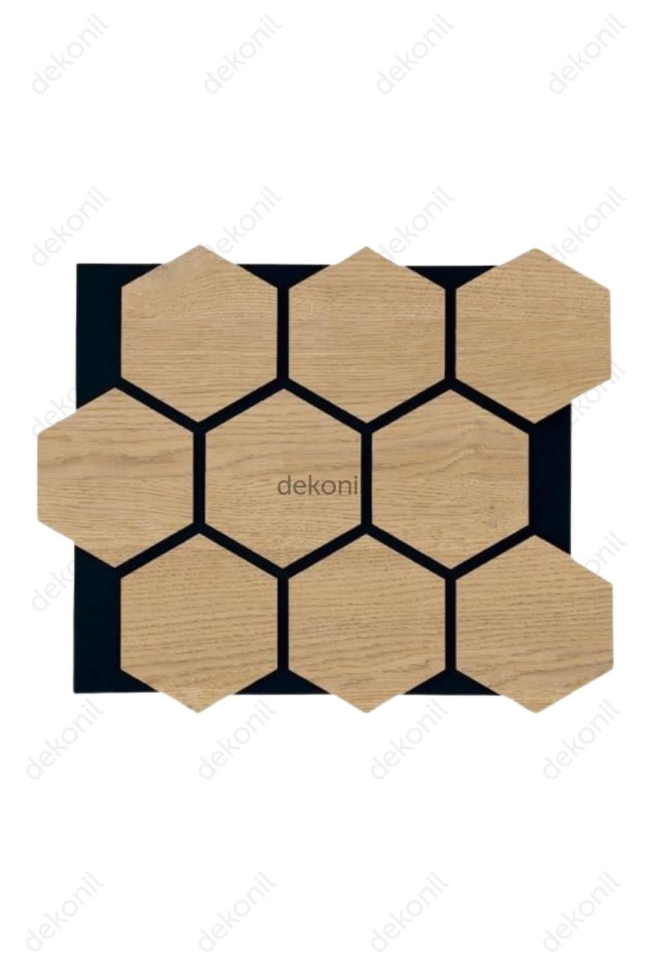 Hexagon Akustik Altıgen Karina Duvar Paneli