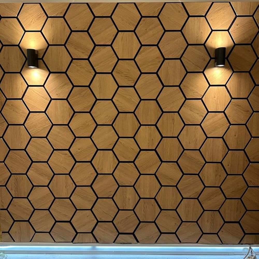 Hexagon Akustik Altıgen Karina Duvar Paneli