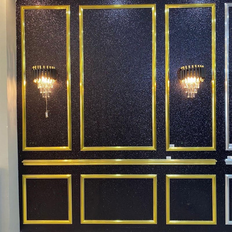 Hürrem Decorative Wall Border Gold 6cm