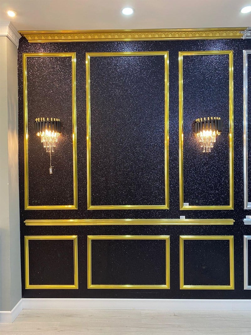 Decorative Wall Lath Gold 4cm l Dekonil