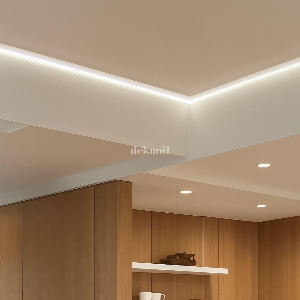 قناة LED من ألواح الجبس المضيئة المصنوعة من الألومنيوم