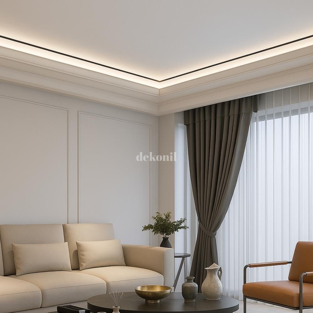 قناة LED من ألواح الجبس المضيئة المصنوعة من الألومنيوم