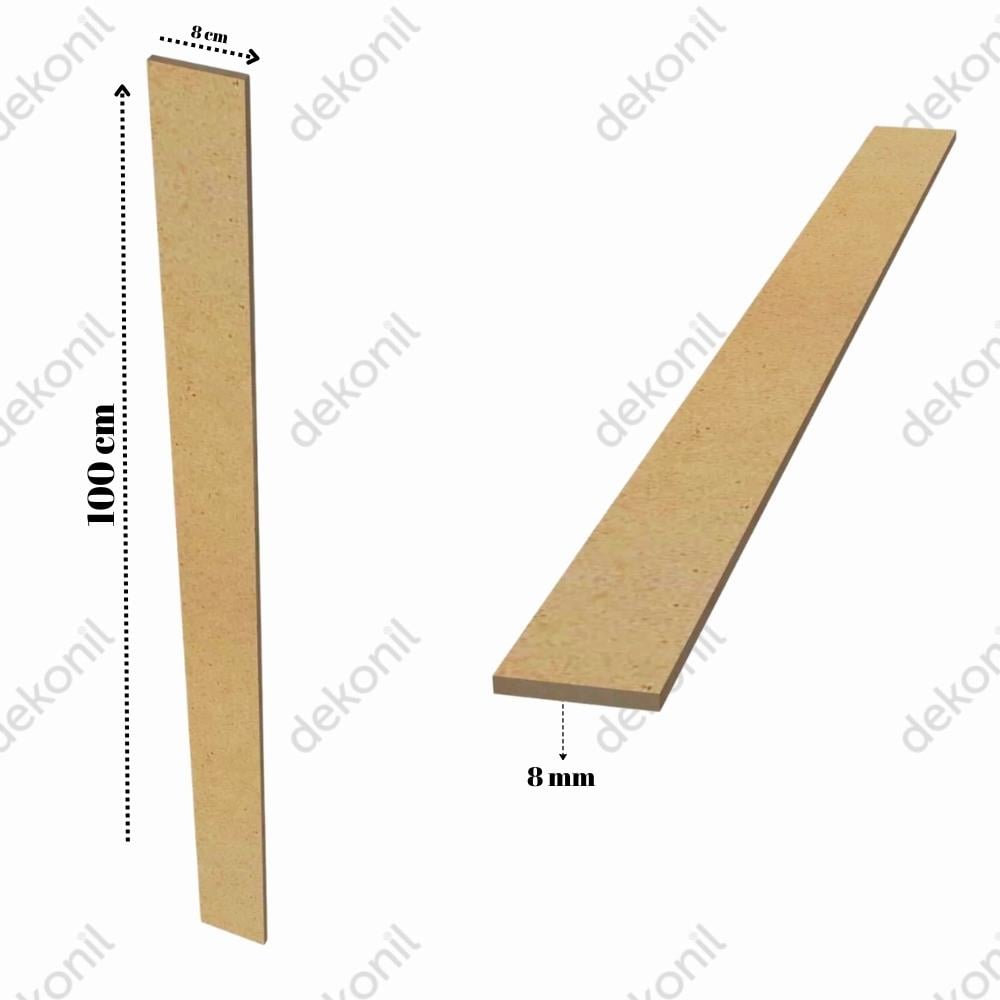 İskandinav Duvar Çıtası MDF 8*100 cm