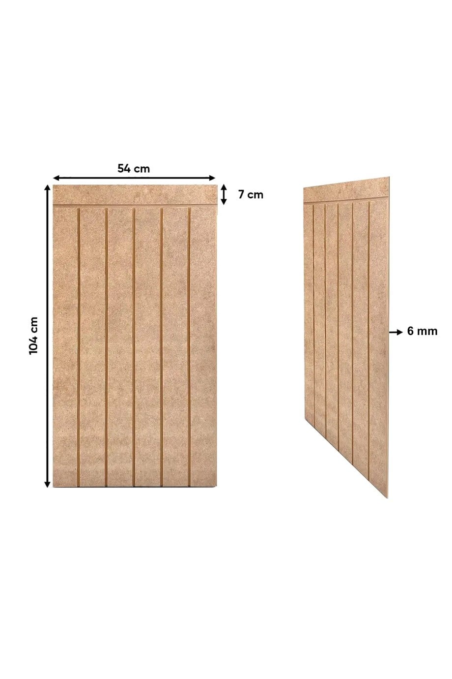 لوحة حائط إسكندنافية MDF 54*104 سم