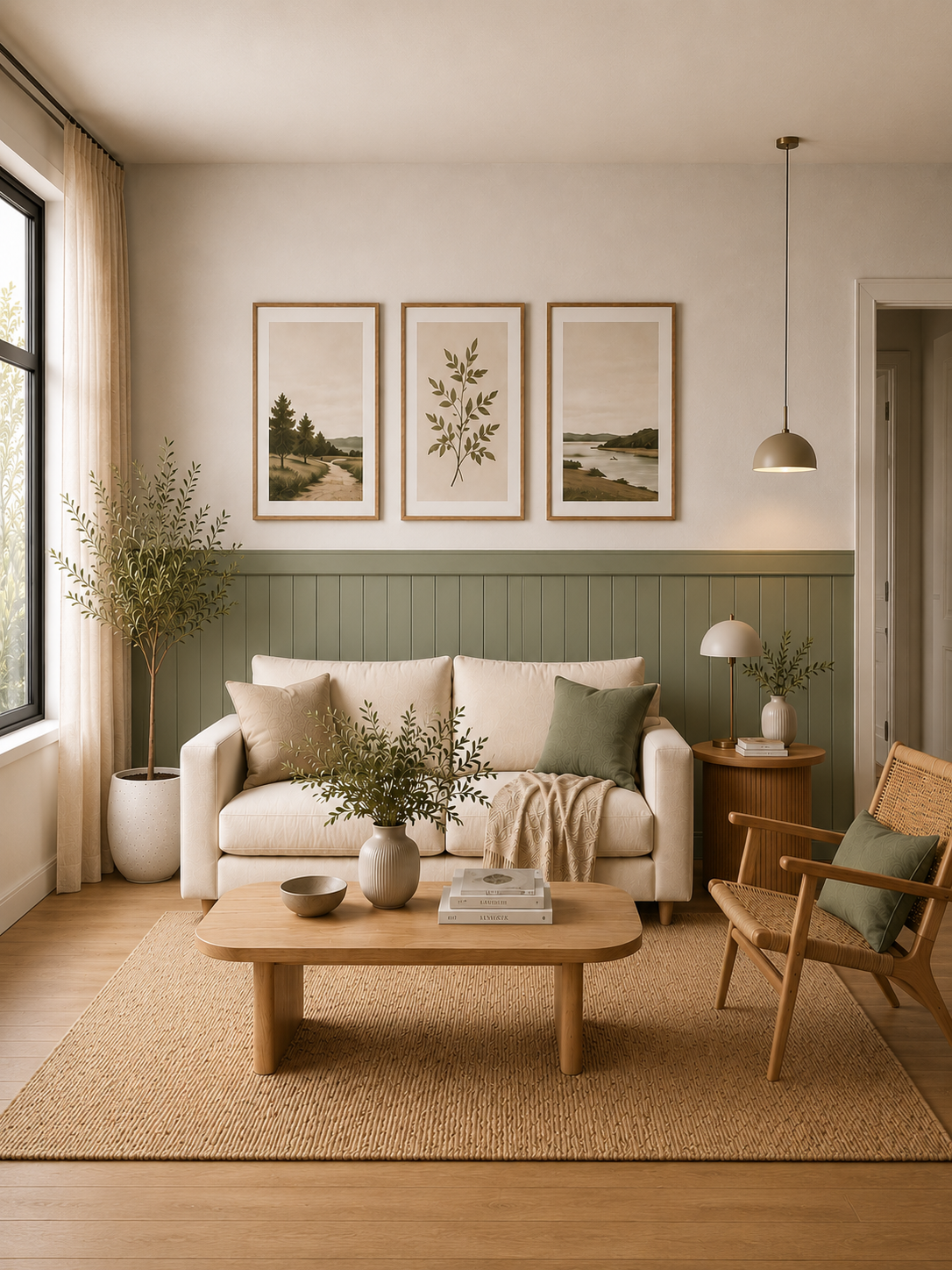 لوحة حائط إسكندنافية MDF 54*104 سم