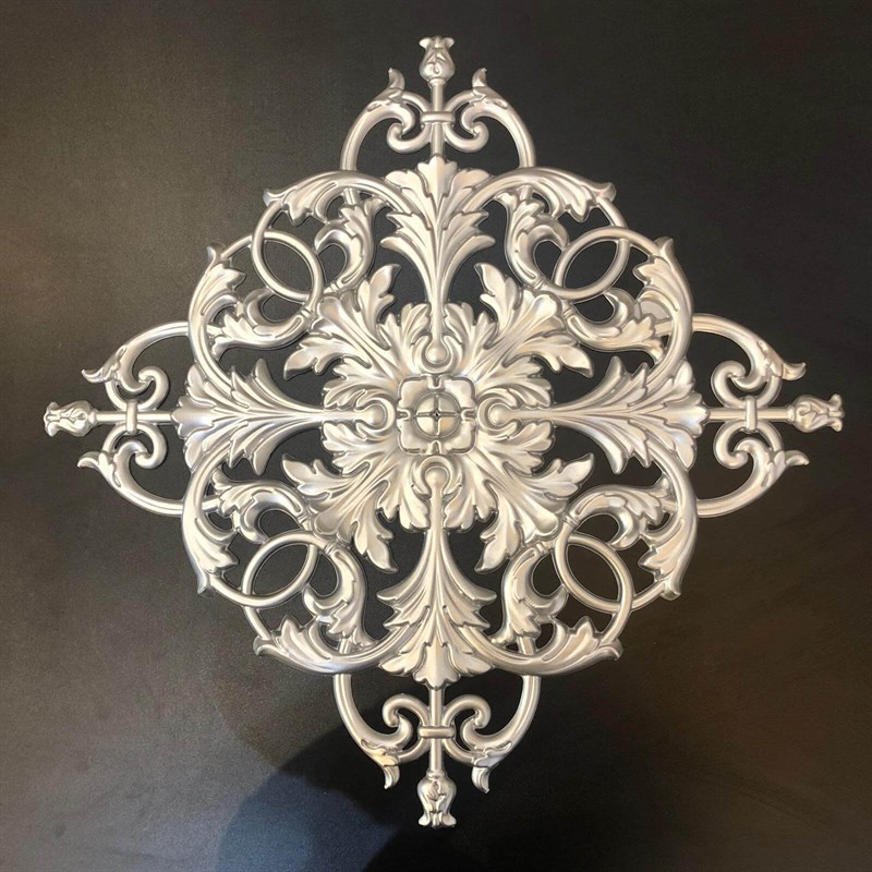 İşlemeli Gümüş Motifi 40cm l Dekonil Dekoratif Tavan ve Duvar Motifleri