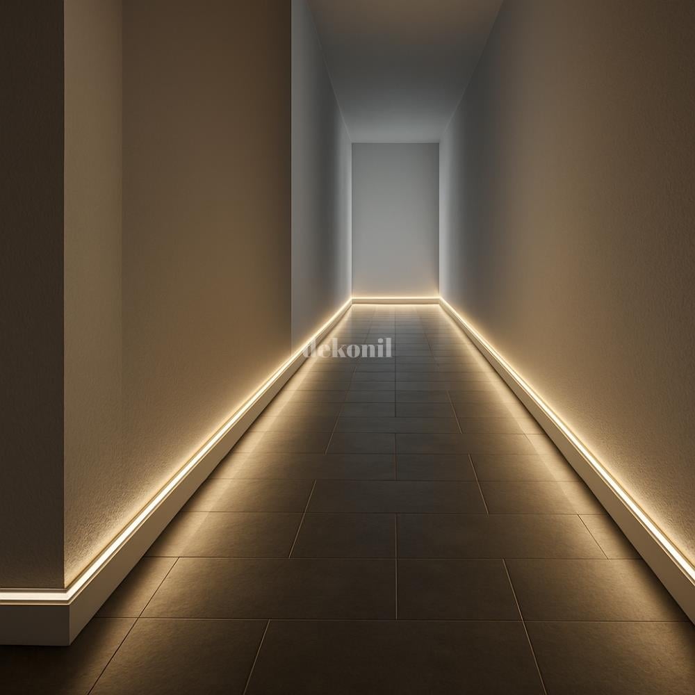 İstanbul Ledli Boyanabilir Süpürgelik 10cm