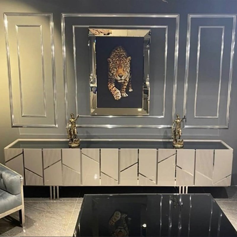 Kanuni Varaklı Silver Duvar Çıtası 4cm