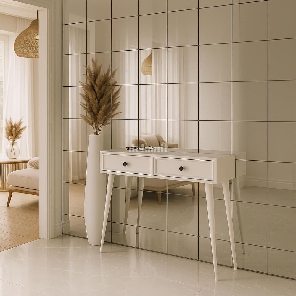 Kendinden Yapışkanlı Karo Ayna Kare Silver 30*30 cm