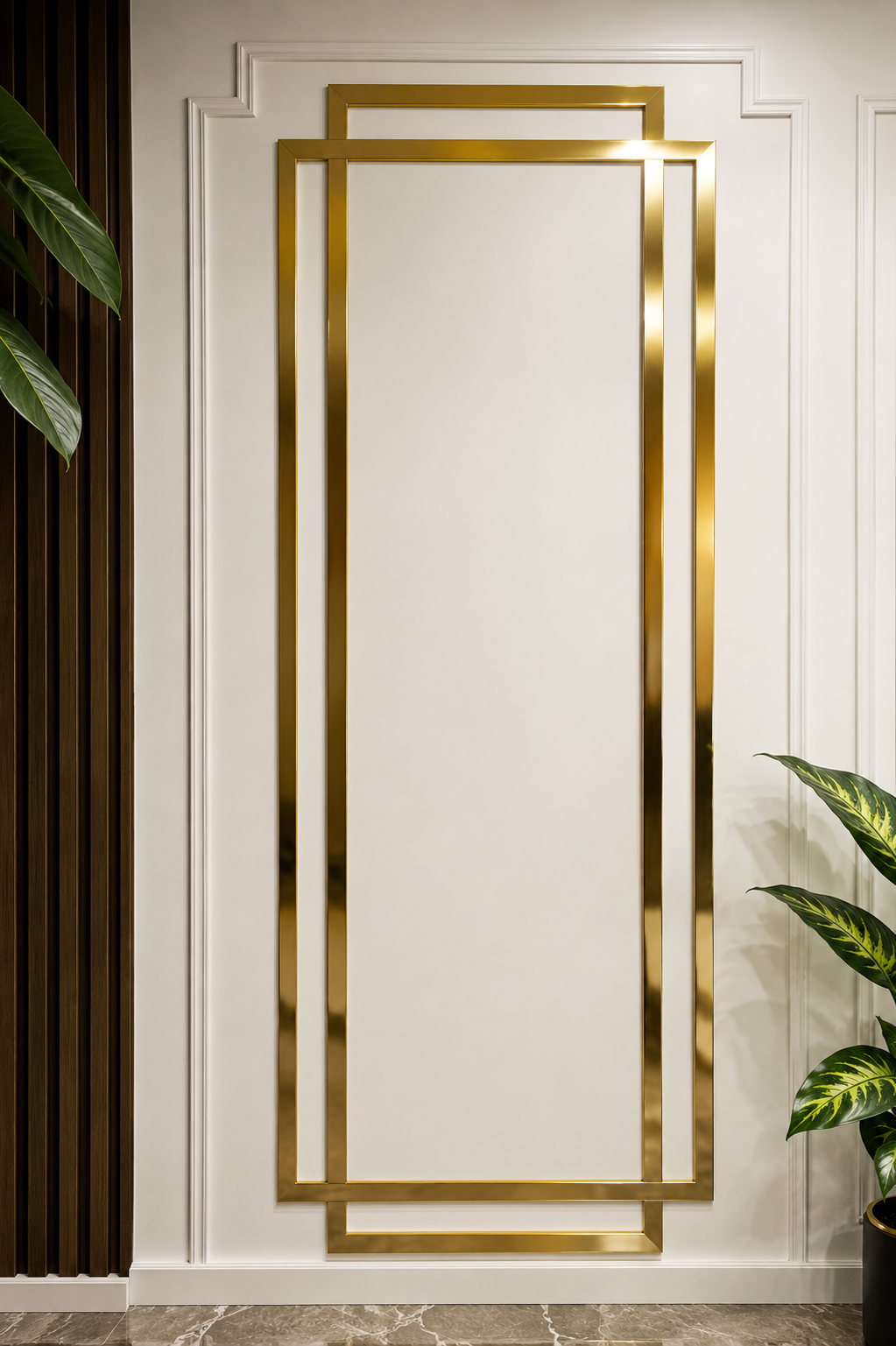 Kendinden Yapışkanlı Pleksi Ayna 120x240 cm  – Özel Kesim | Gold, Rose Gold, Gümüş