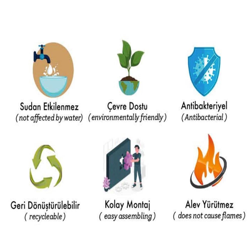 Kompozit Deck Zemin Kaplaması Kahve 5 Odalı