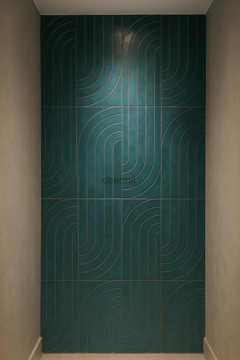 Lena Dekoratif Çift Taraflı MDF Oval Duvar Paneli 40*90cm