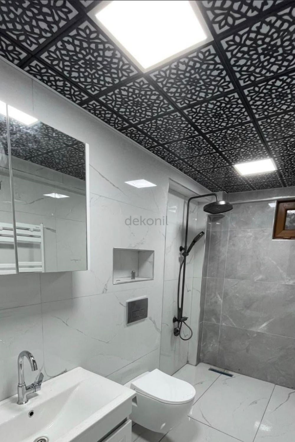 Lotus Clip-in (Klipin) PVC Asma Tavan Kaplama Paneli 30*30 cm