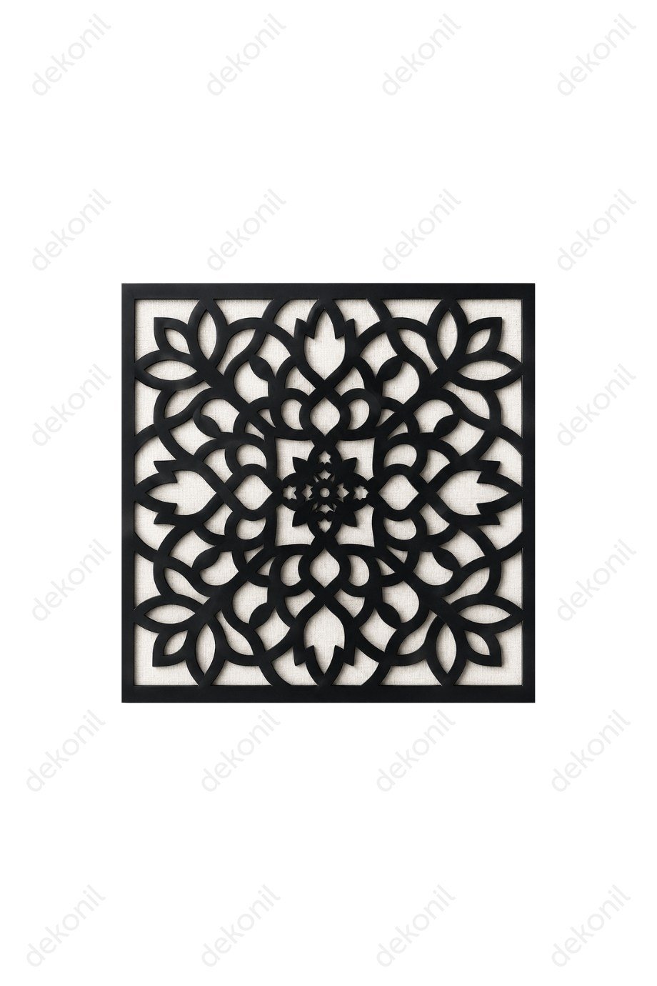 Lotus Clip-in (Klipin) PVC Asma Tavan Kaplama Paneli Siyah 30*30 cm