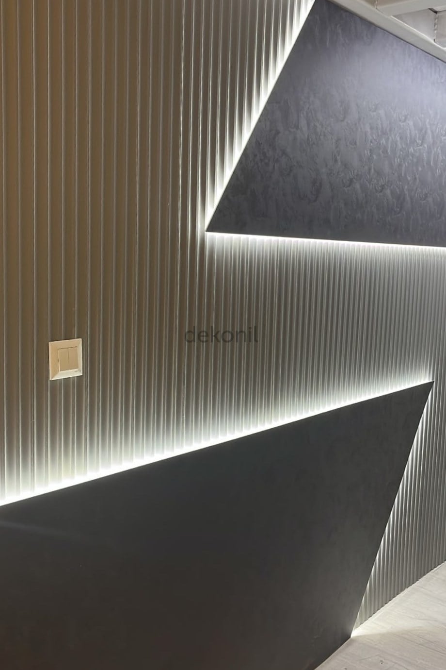Luma Soft Zamansız Gri MDF Lambri 15cm