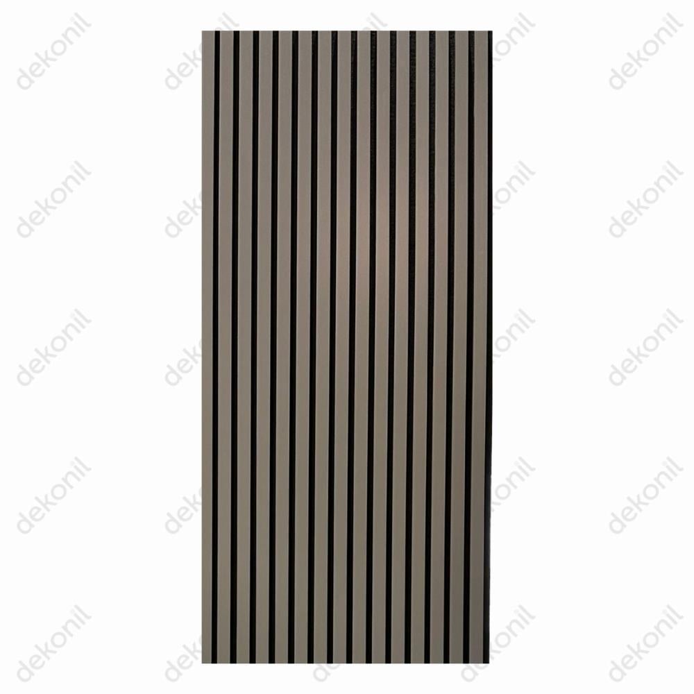 Lux Akustik Lambri Duvar Paneli Antrasit 60*280 cm