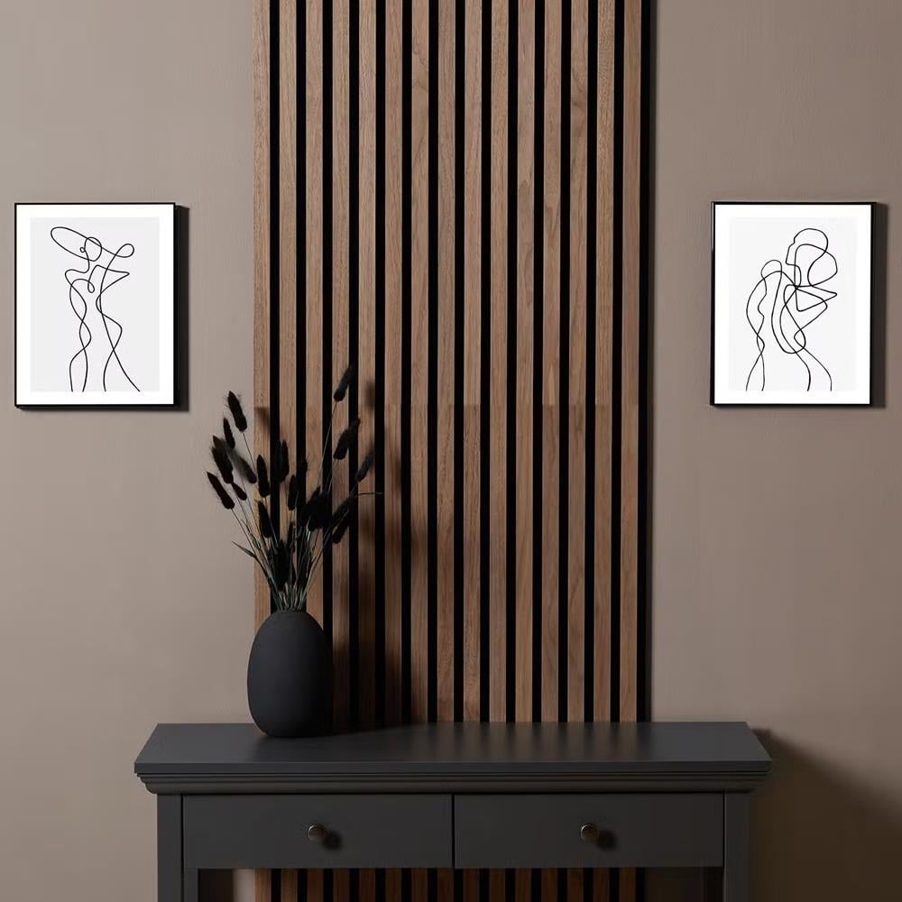 Lux Akustik Lambri Duvar Paneli Ceviz 60*280 cm