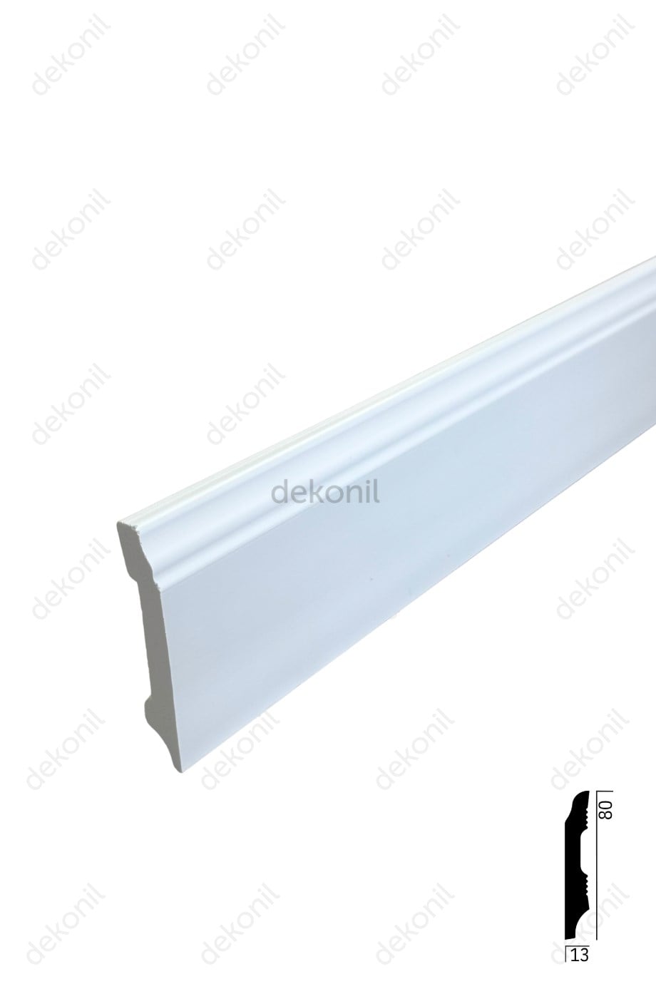 Lux Boyanabilir Süpürgelik 8cm