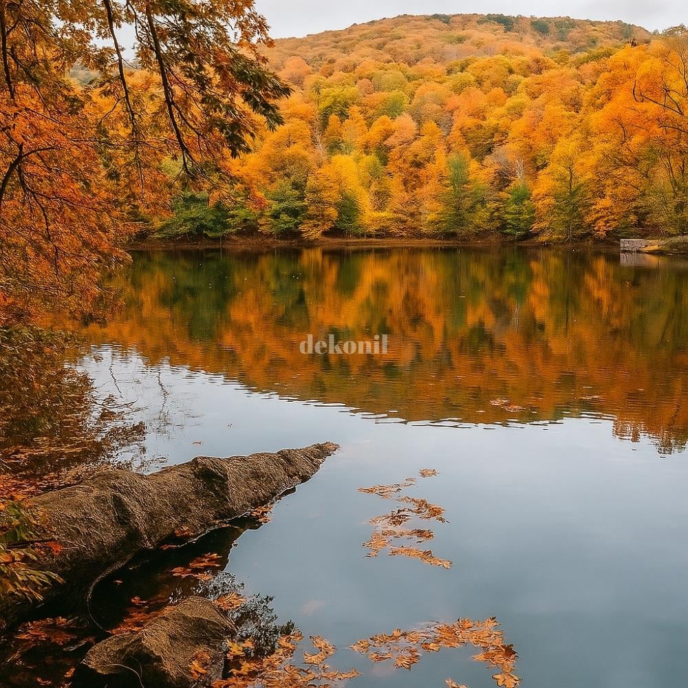 Manzara Desenli Tekstil Tabanlı Kişiye Özel Baskı Duvar Kağıdı