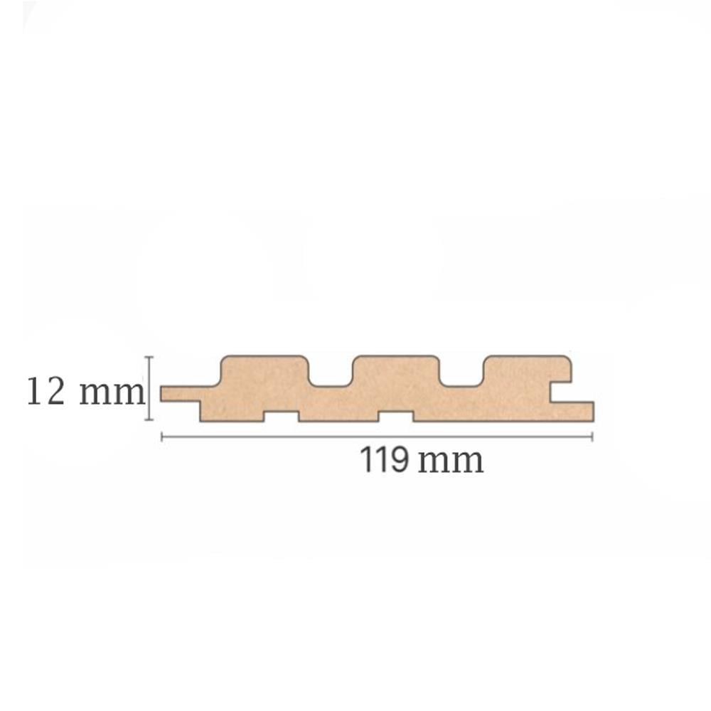Mdf De Luxe Black Lead Duvar Panel Lambri 12 cm