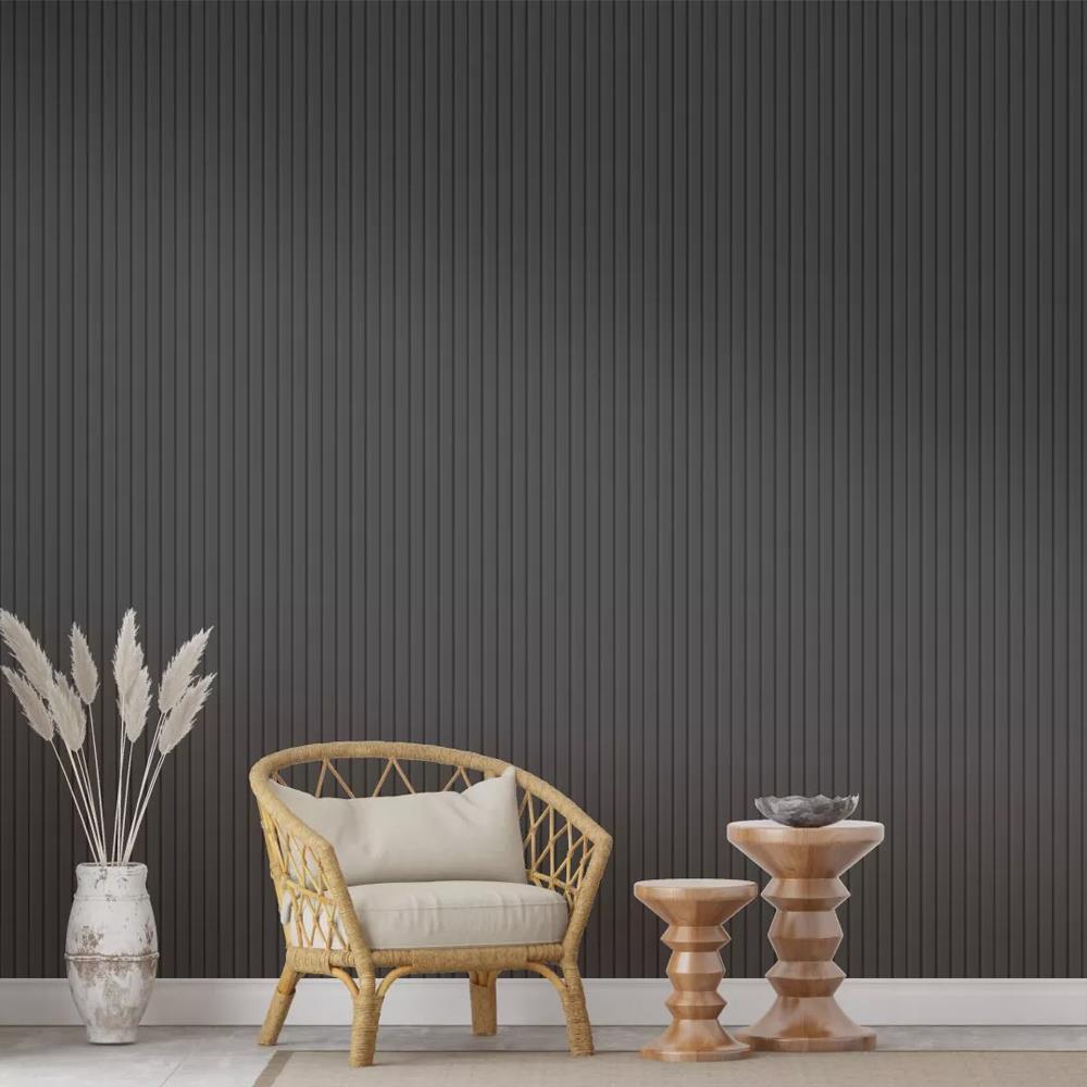 Mdf De Luxe Black Lead Duvar Panel Lambri 12 cm