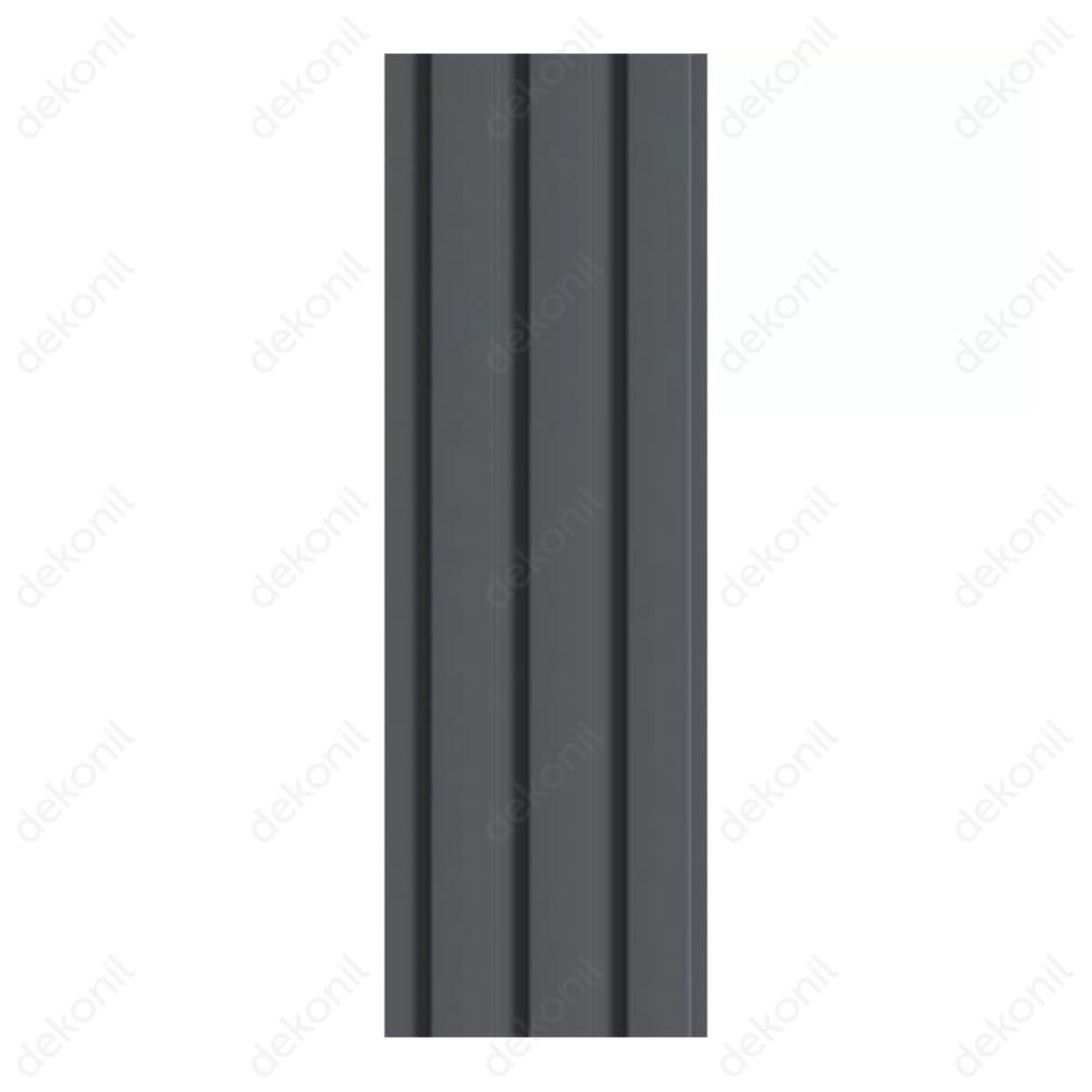 Mdf De Luxe Black Lead Duvar Panel Lambri 12 cm