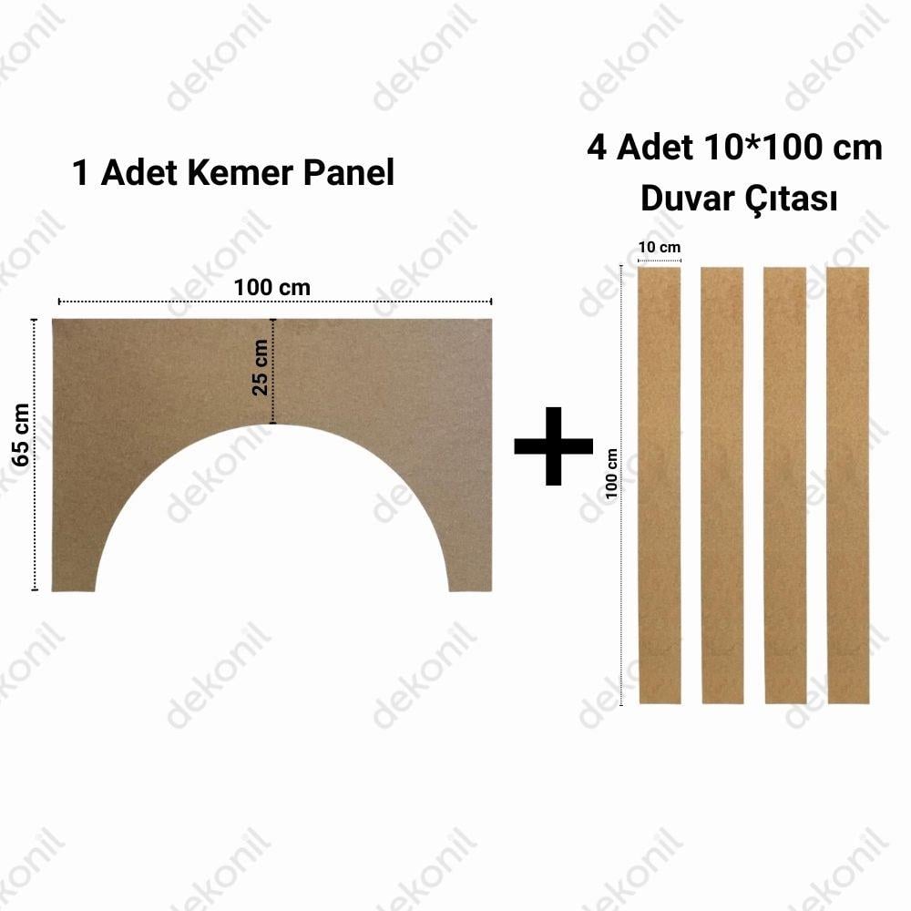 MDF Kemer Duvar Paneli Kombini