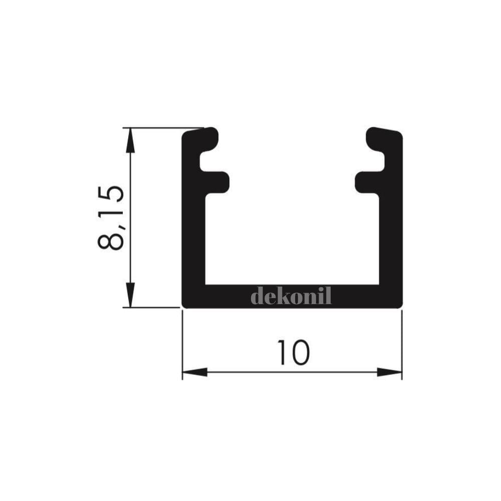MDF Paneling Aluminum Case Daylight Led Light 100 cm