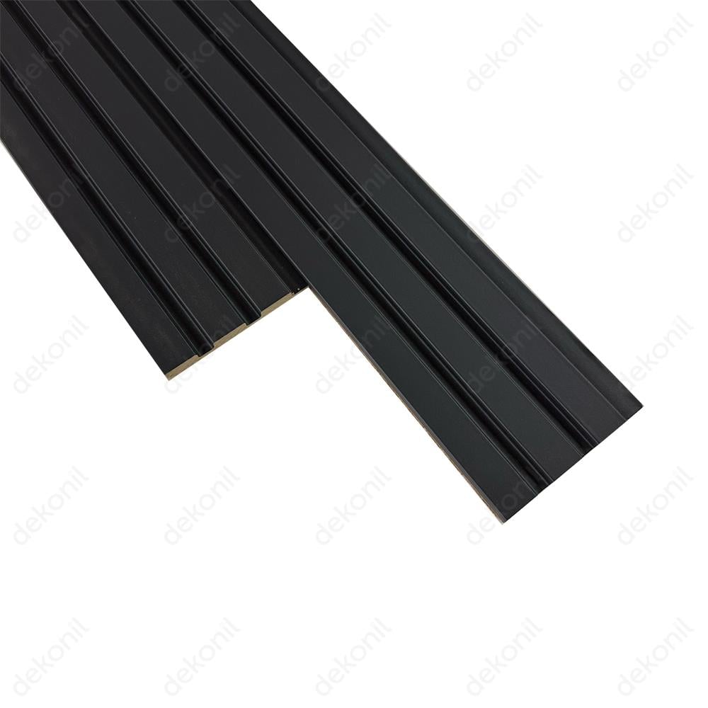 Mdf Lux Black Lead Duvar Panel Lambri 12 cm