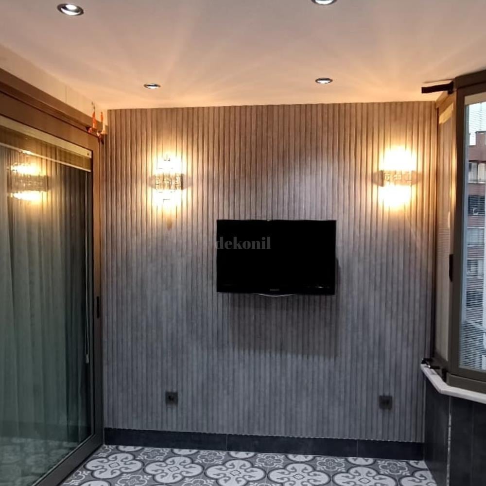 Mdf Lux Chicago Concrete Duvar Panel Lambri 12 cm