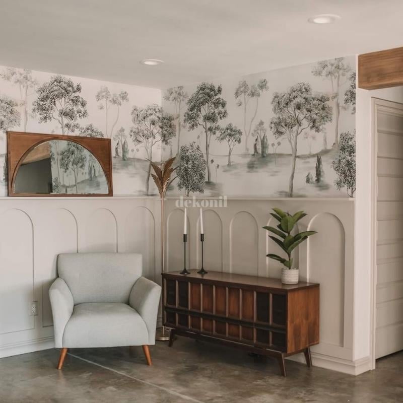 MDF Yarım Kemer Duvar Paneli 54*104 cm