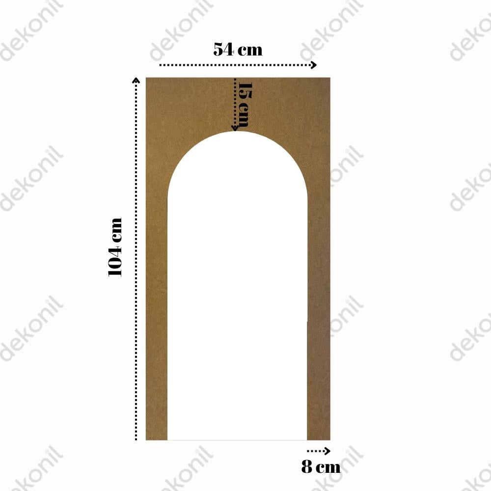 MDF Yarım Kemer Duvar Paneli 54*104 cm