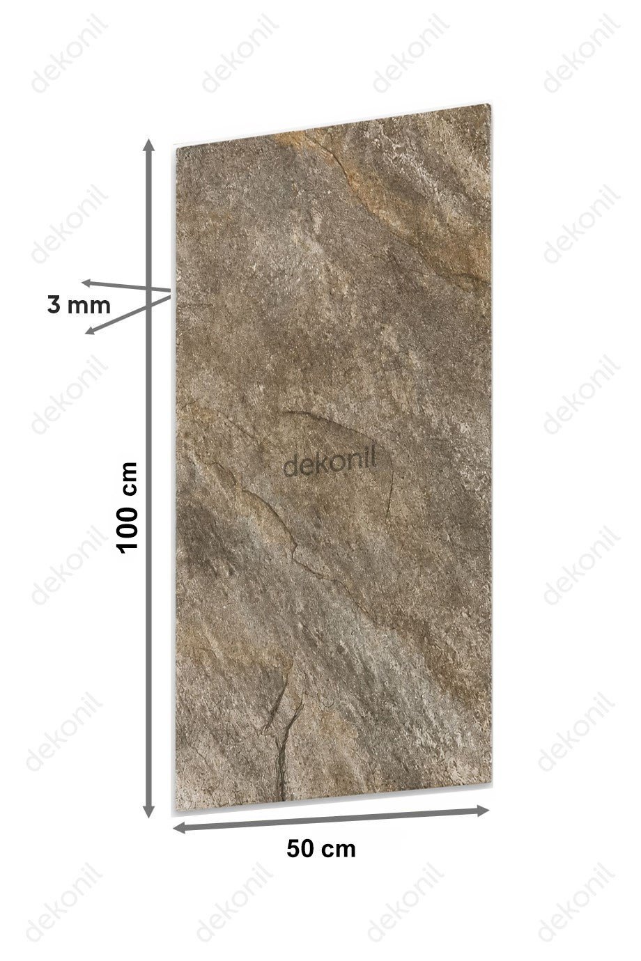 Mocha Mermer Desenli Flex Stone İnce Esnek Doğal Taş Panel 50*100 cm