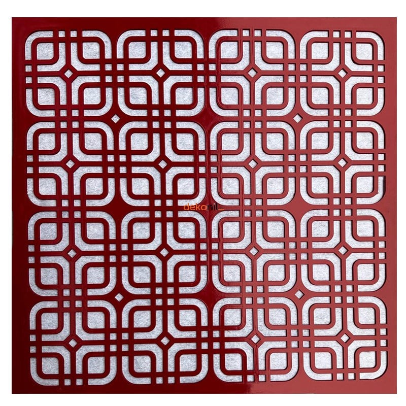 Moderna Kırmızı Pvc Tavan Paneli 60*60 cm