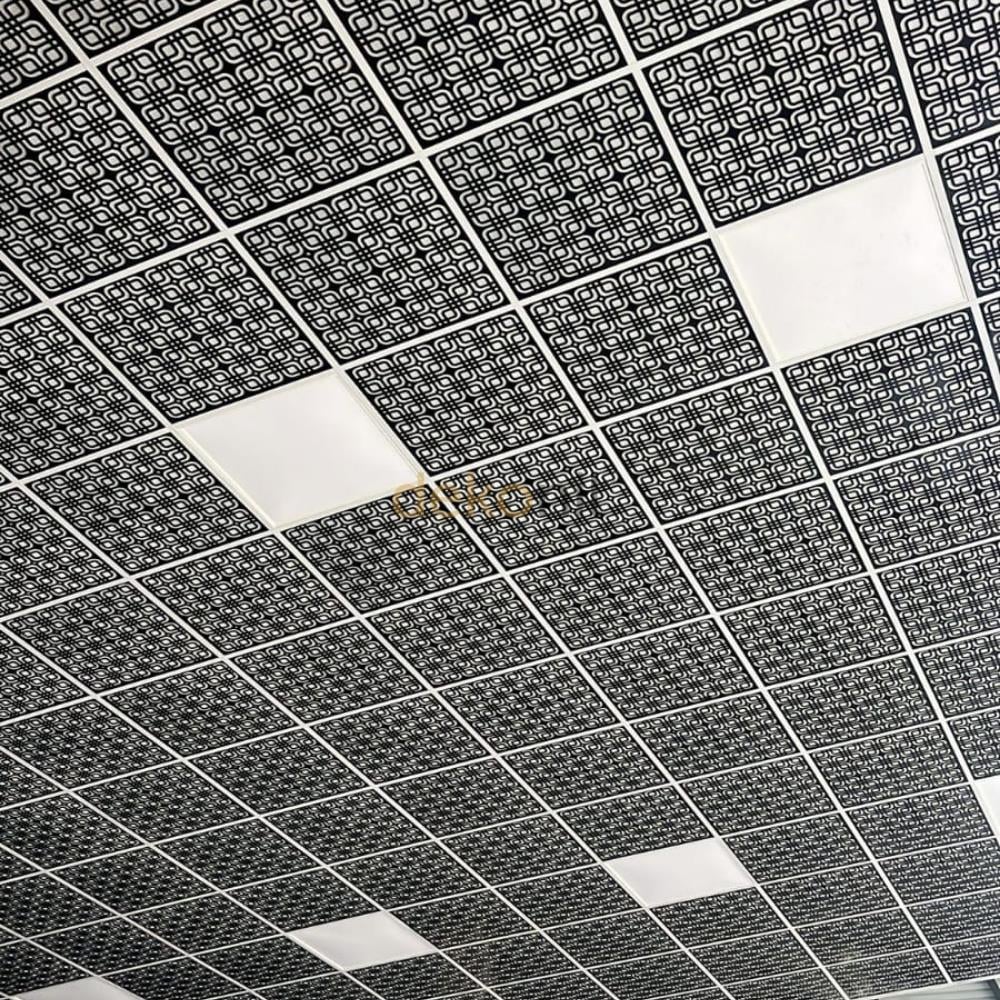 Moderna Siyah Pvc Tavan Paneli 60*60 cm