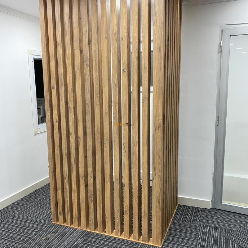 Natural Çam Seperatör Duvar Bölme Profili 5*8*280cm