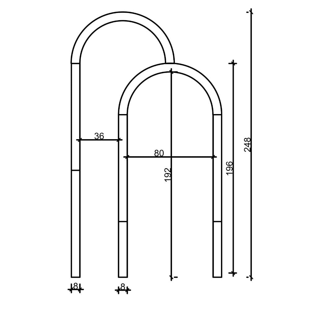 Nova Dekoratif MDF Oval Duvar Paneli Seti 140*248 cm