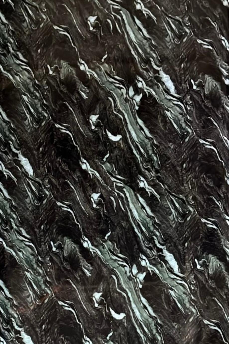 Onyx Black Mermer Desenli Işık Geçiren PVC Panel 122*244