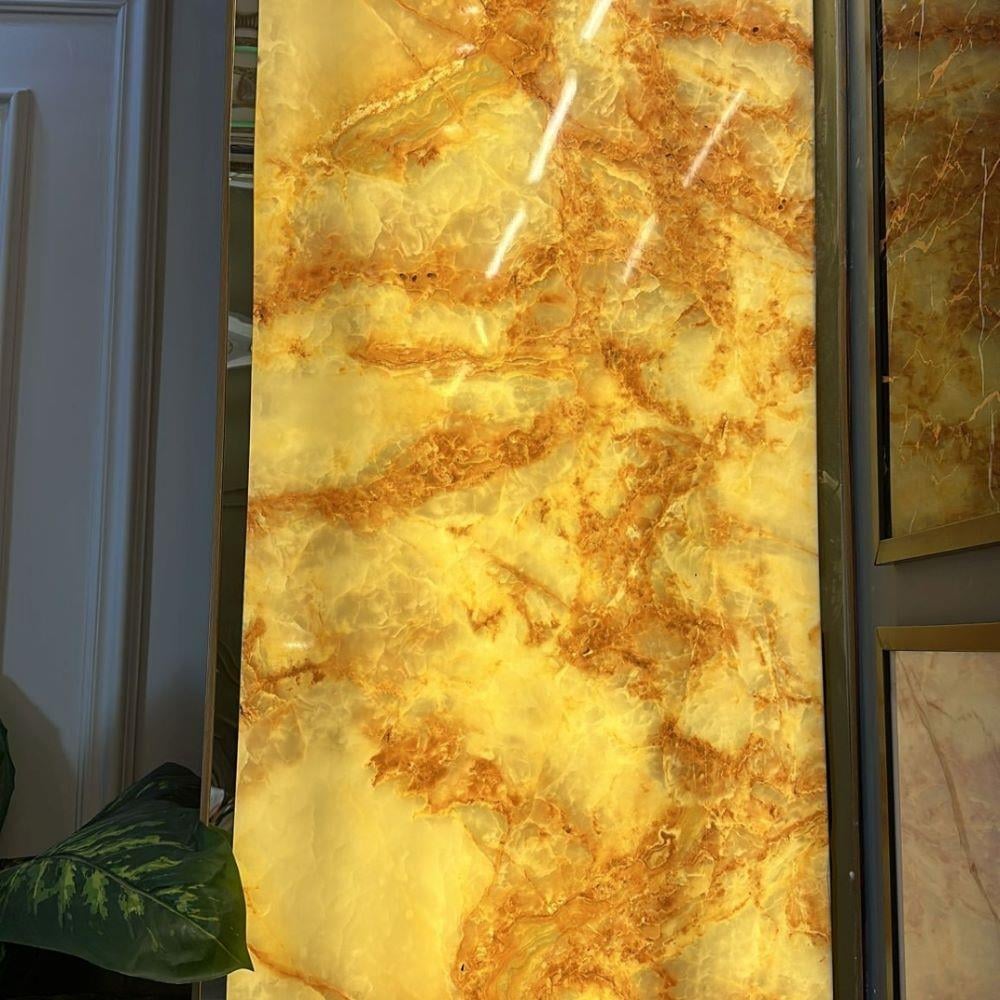 Onyx Marone Mermer Desenli Işık Geçiren PVC Panel 122*244