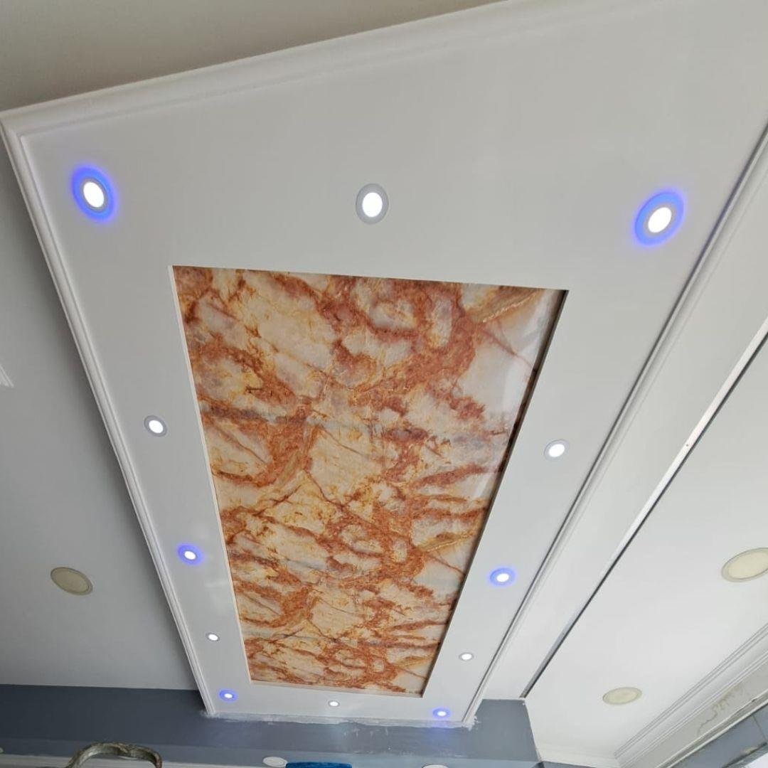 Onyx Marone Mermer Desenli Işık Geçiren PVC Panel 122*244