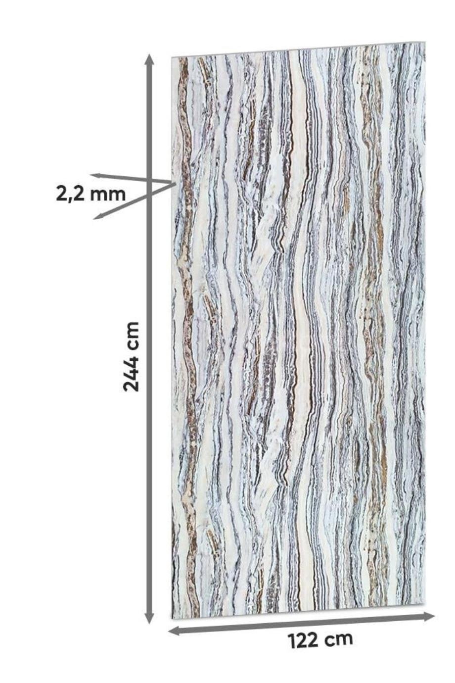 Onyx Traonyx Işık Geçiren PVC Duvar Paneli 122*244