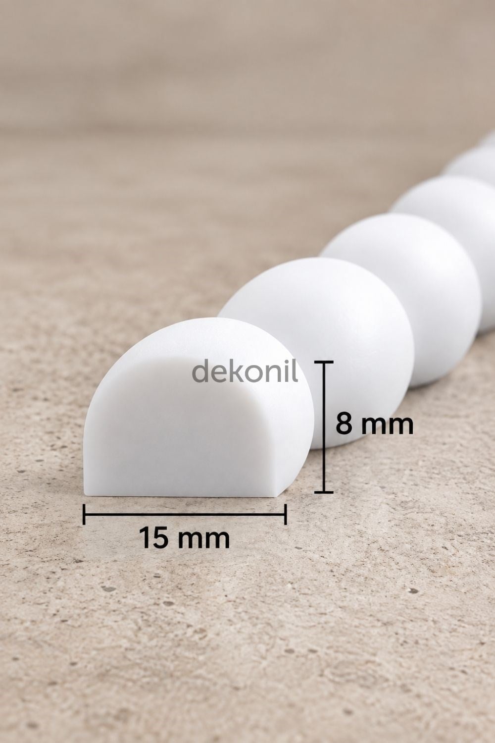 Oval Boyanabilir Esnek Duvar Çıtası 1,5*100*0,8cm