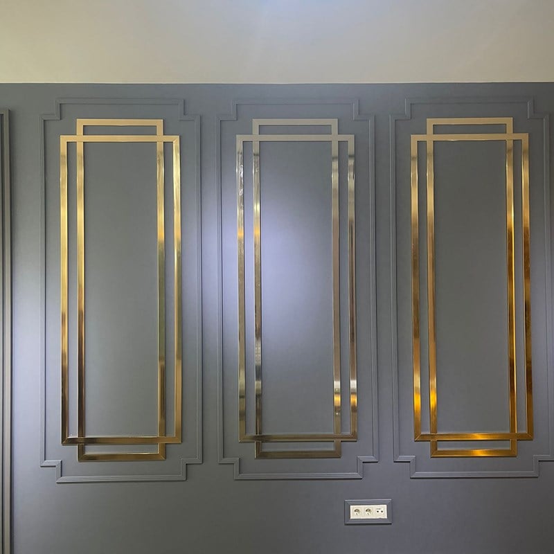 Paris Gold Duvar Çıtası 4cm