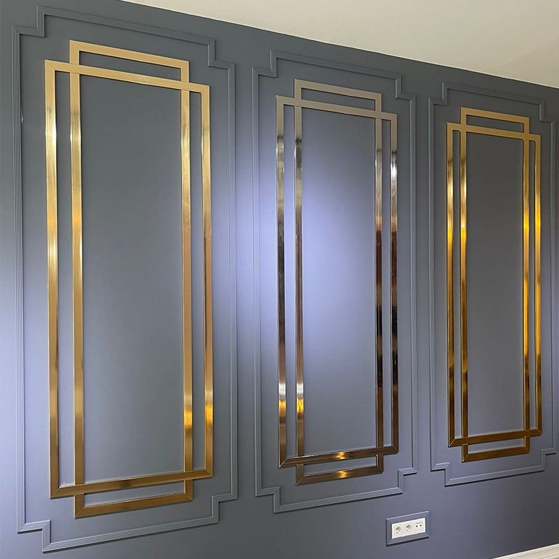 Paris Gold Duvar Çıtası 4cm