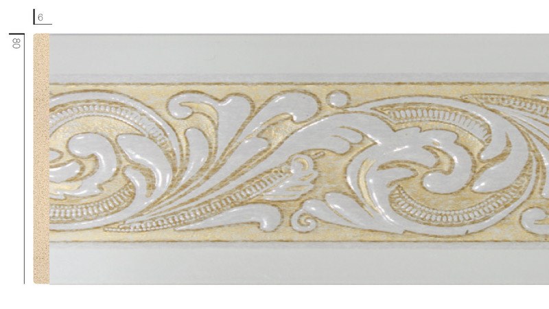 Patina Ahşapiyer İşlemeli Bordür 8*2,90 cm